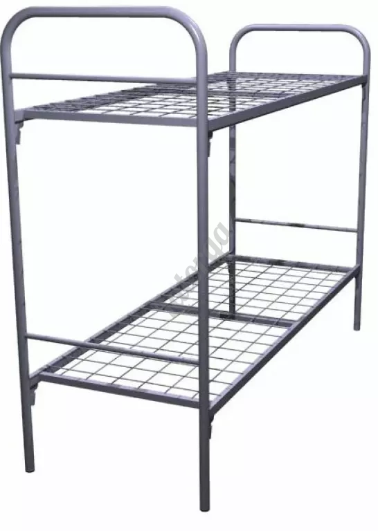 Многоярусные металлические кровати с лестницами