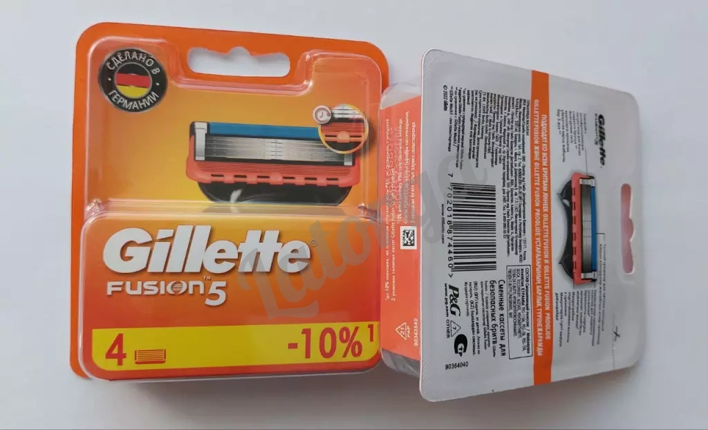 Сменные кассеты Gillette Fusion5 (4 шт.) оптом!