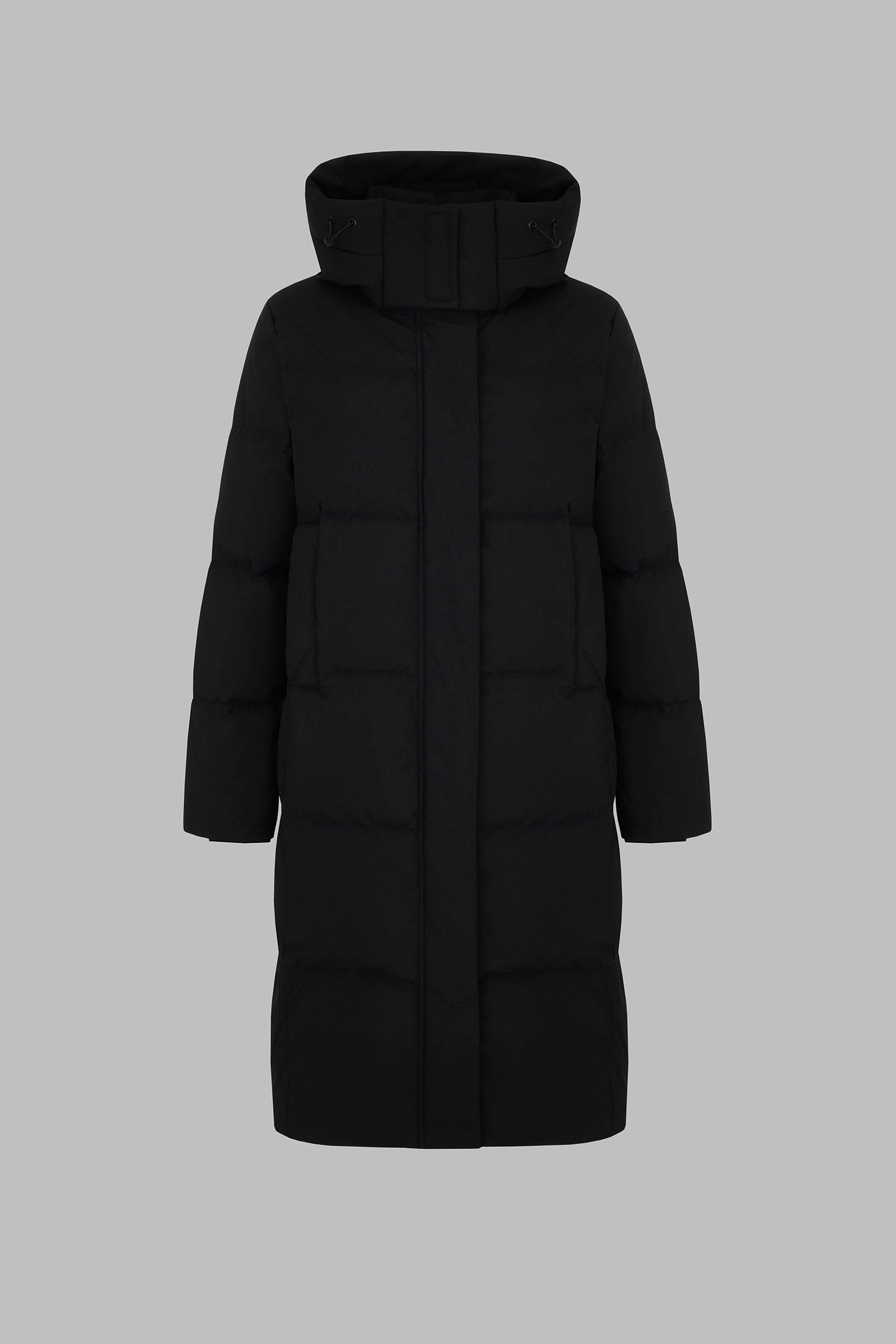 Длинный пуховик с натуральным пухом