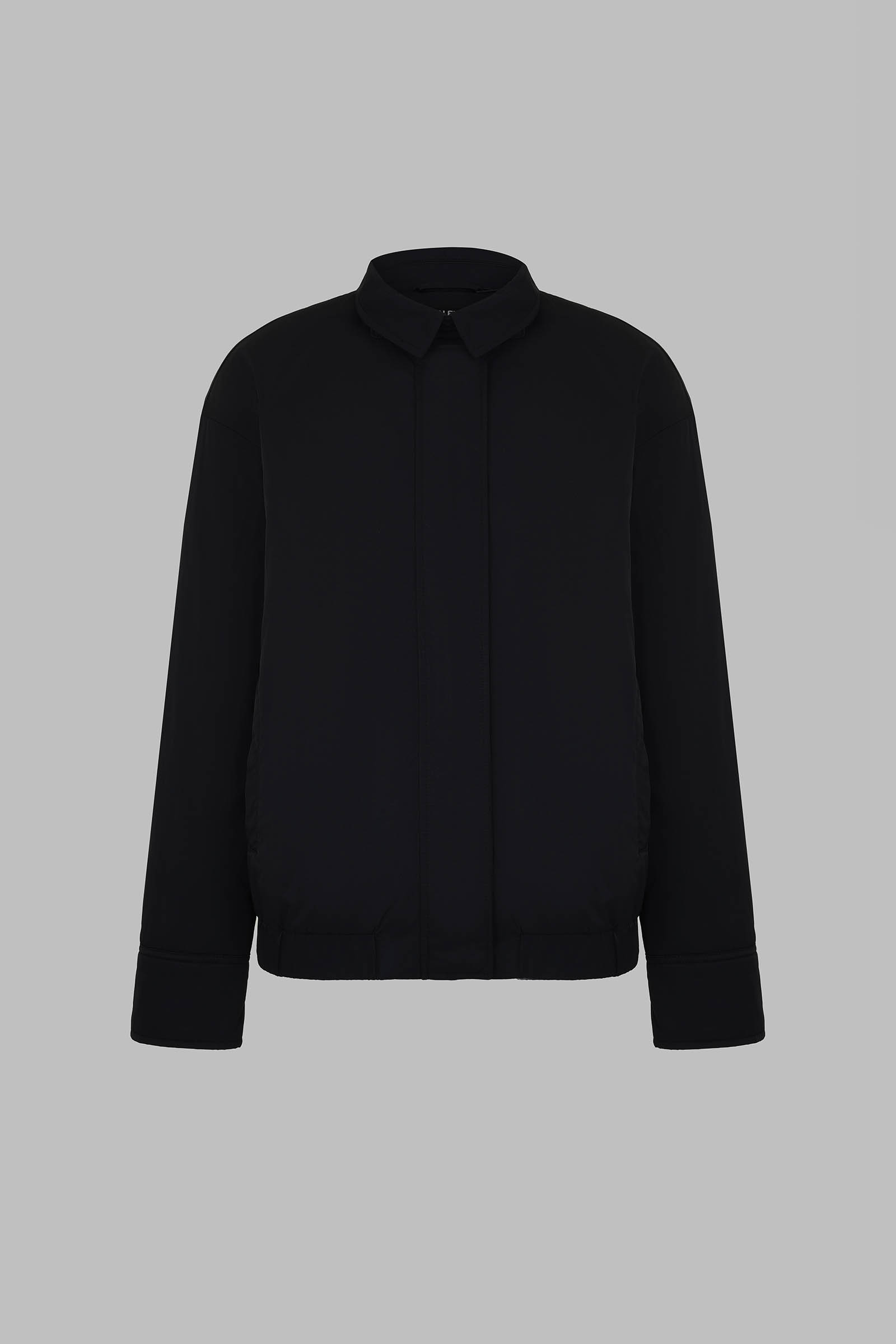 Утепленная куртка с отложным воротником