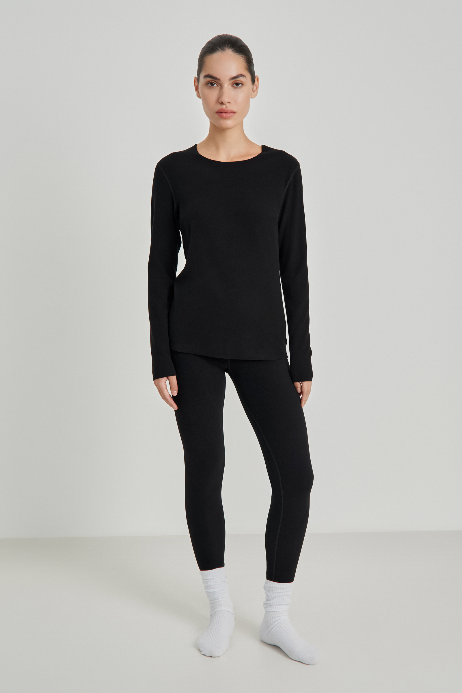 Лонгслив-термобелье с хлопком