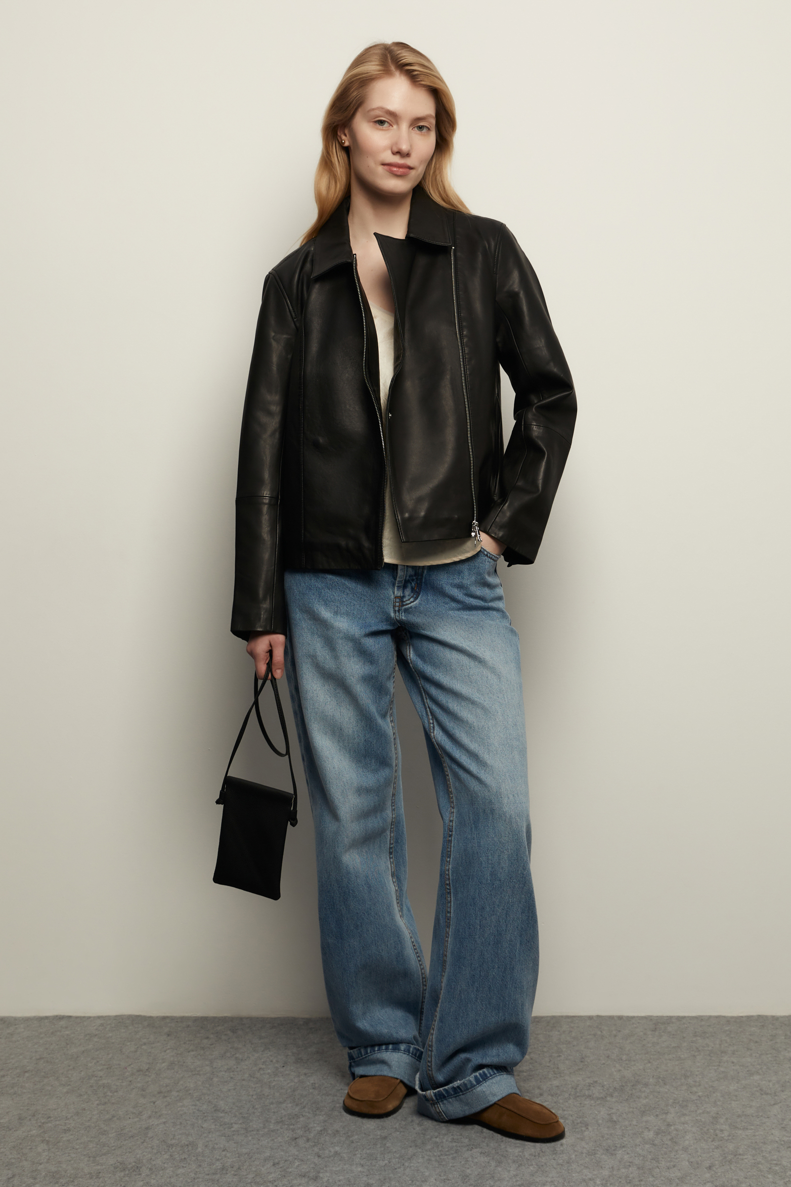 Куртка-косуха из натуральной кожи