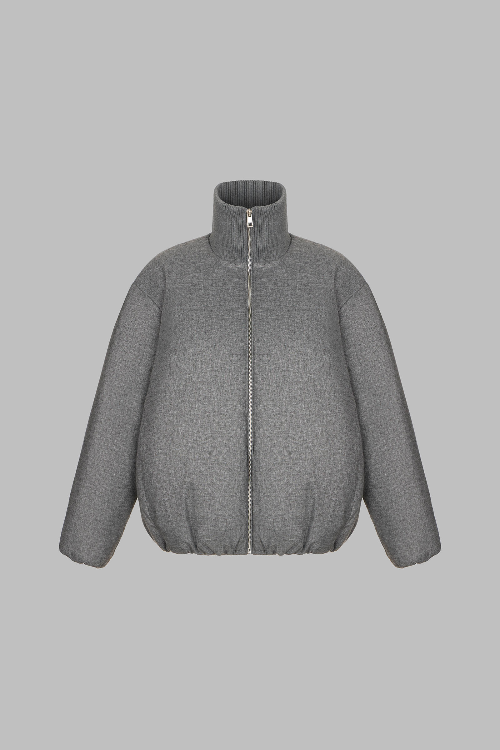 Утепленная куртка с воротником-стойкой