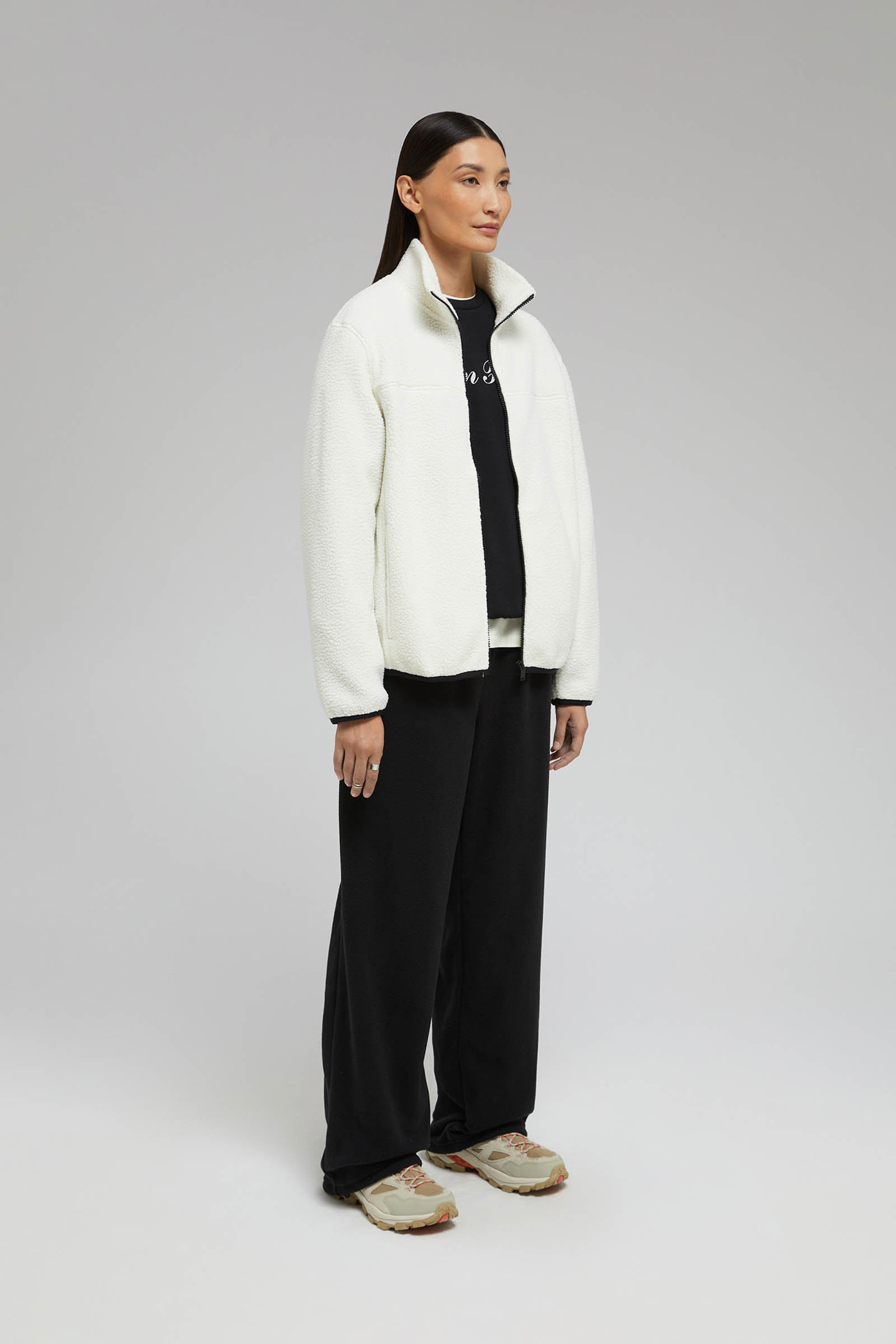 Свободная куртка из шерпы