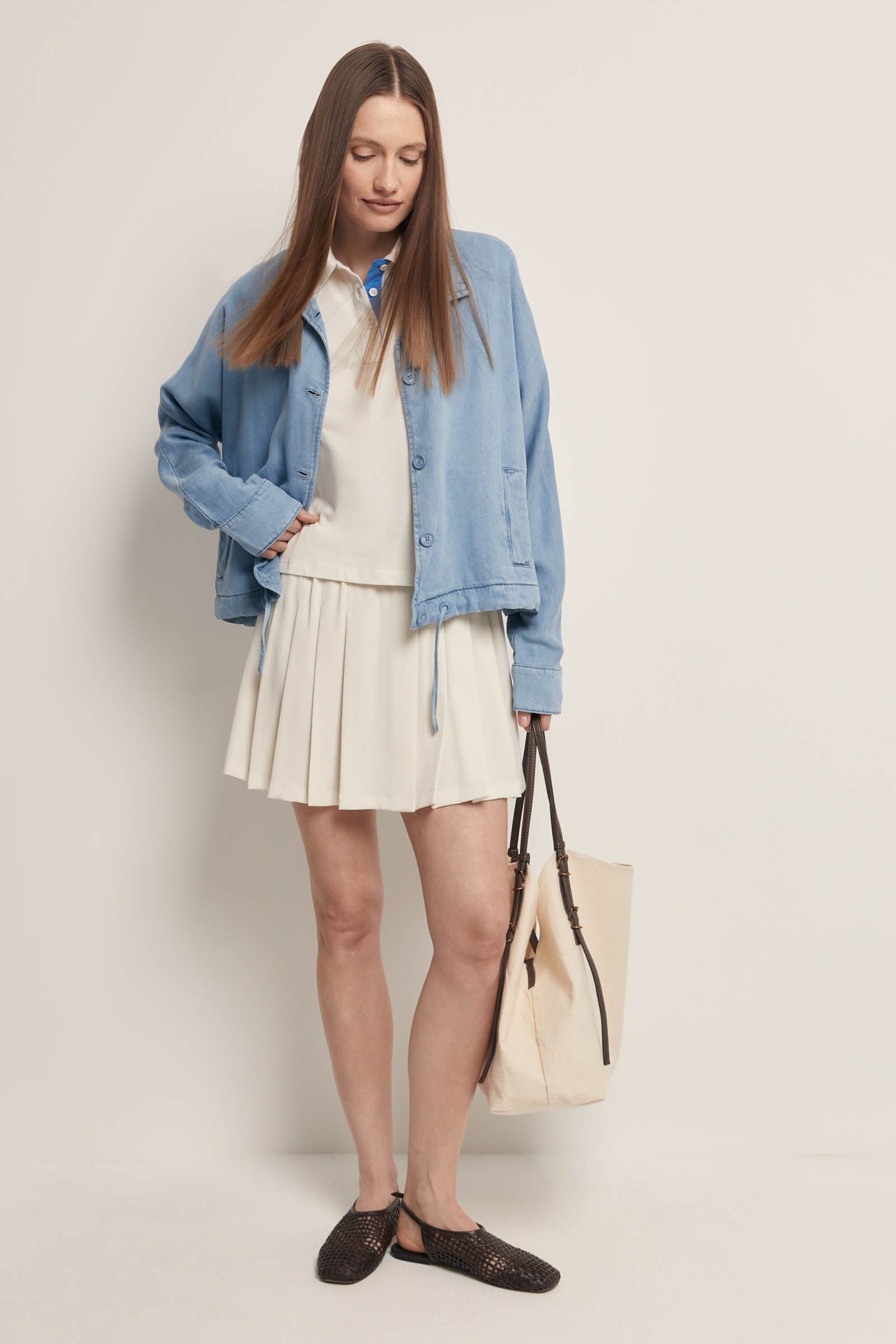 Джинсовый жакет из тенселя