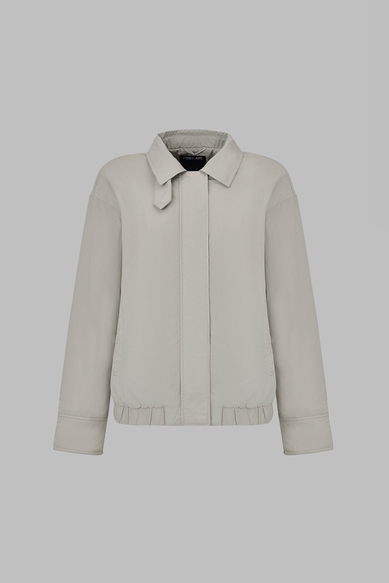 Утепленная куртка с отложным воротником